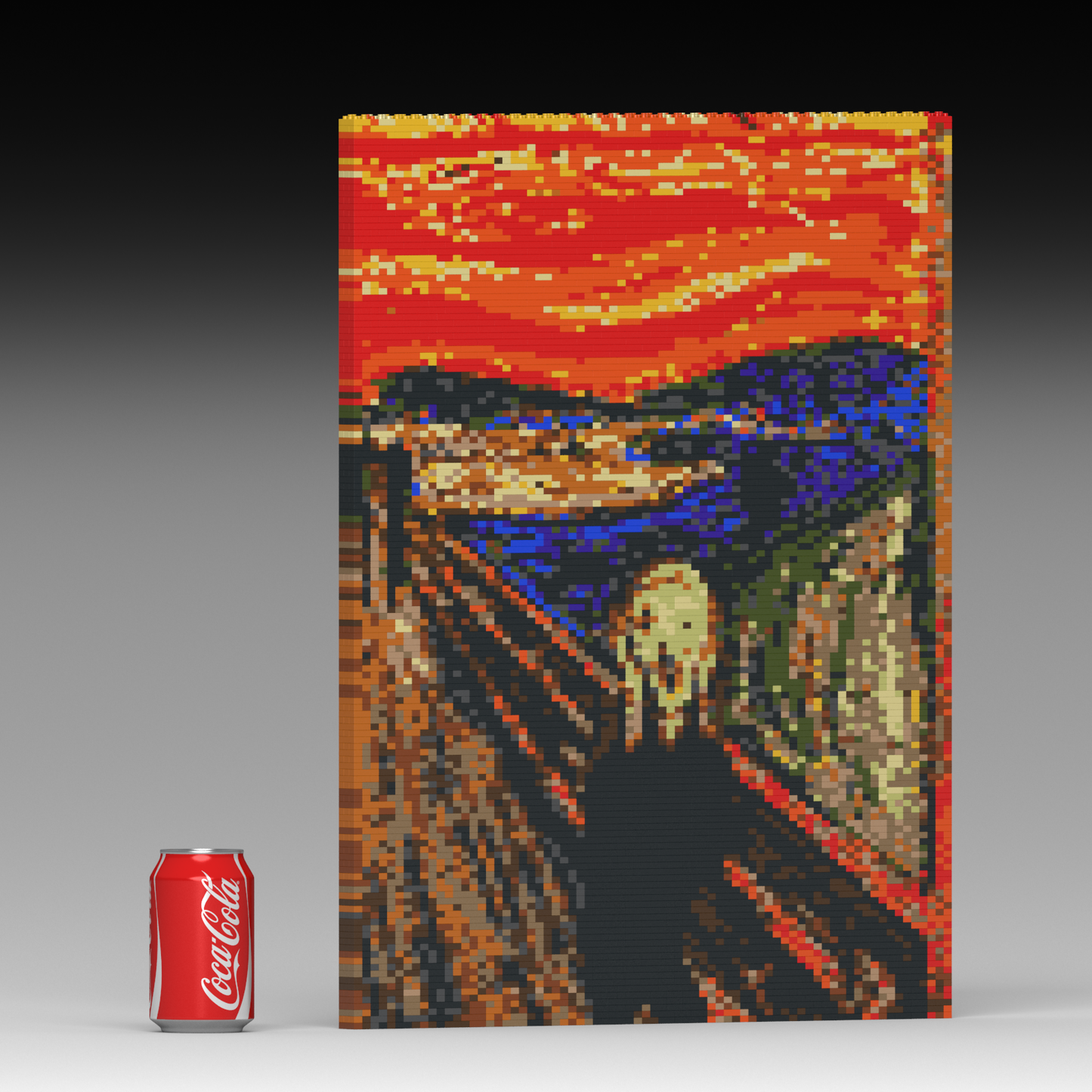 The Scream Brick Painting 01S