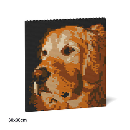 Golden Retriever Brick Painting 02S